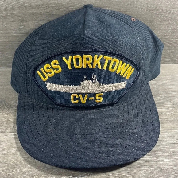 Vintage Other - Vintage Navy USS Jamestown Trucker Snapback Hat